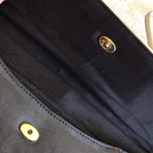 SMCO Vintage Black Envelope Clutch Bag - Picture 5 of 7